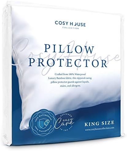 Cosy House Collection Luxury Bamboo Waterproof Zippered Pillow Protector