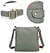Scarleton Crossbody Bags for Women, Travel Bag Purses and Handbags Multi Pocket Shoulder Bag Faux Leather Small, H182024, Grey