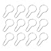 OUNONA 12 Pcs Shower Curtain Hooks Glide Shower Hooks/Rings,for Bathroom Shower Rods Curtains Liners(Silver)