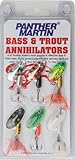 Panther Martin Bass and Trout Annihilator Spinner Fishing Lure Kit, Pack of 6