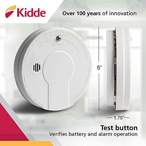 Kidde Smoke Detector, 9Volt Battery Operated, Ionization Smoke Alarm