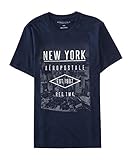 Aeropostale Men's Aero New York Logo Graphic T Shirt S Classic Navy