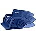Leader Accessories Water Resistant Stadium Seat Cozy Portable Reclining Seat Folding Bleacher Chair with Arm Rest (D-Navy Blue)