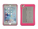 Griffin, iPad mini 4 Case with Built-in Stand, Pink and Gray Survivor Slim, [Slim] [Protective] [Shock Absorption] [Built-in Screen protection] [Polycarbonate] [Silicone]
