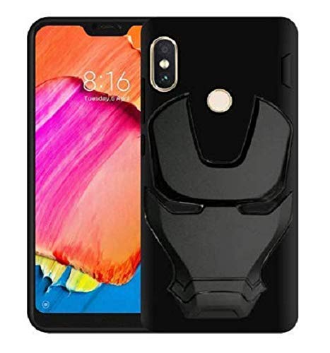 ZATX Marvel Avengers Iron Man 360 Degree Full Protection Silicon Back Cover for Mi 6 Pro(Redmi mi 6 pro, Black)