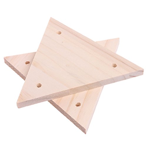 EA-STONE Bird Parrot Hamster Chewing Knot Toy,Funny Parrot Bird Perch Stand Play Toys Gym Wooden Activity Table Top Playstand - Thumbnail 5