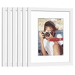 HappyHapi 8x10 Picture Frame, 6 Pack Photo Frame