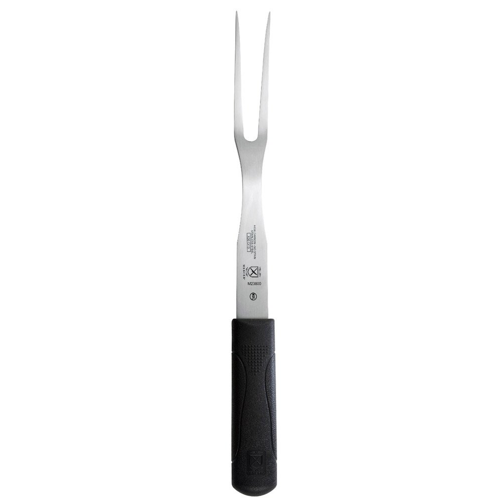 Mercer Culinary Millennia Black Handle 8" Cooks Fork