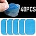 LEKEONE Gel Pads for abs Stimulator,60 Pcs 30 Packs ABS Trainer Replacement Gel Sheet ABS Gel Pads Muscle Stimulator Pads for Abdominal Muscle Trainer AB Workout Toning Belt Blue (L-50)