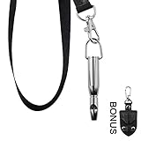 MEWTOGO Dog Whistle with Lanyard Strap for Dog Training and Barking Control
