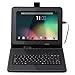 TabSuit174; 9.7'' PU Leather Keyboard Case Cover Stand for Dragon Touch E97/R97/ A97/ R97X, Coby Kyros 9.7-Inch MID9742-8, iRulu and more 9.7'' Tablets