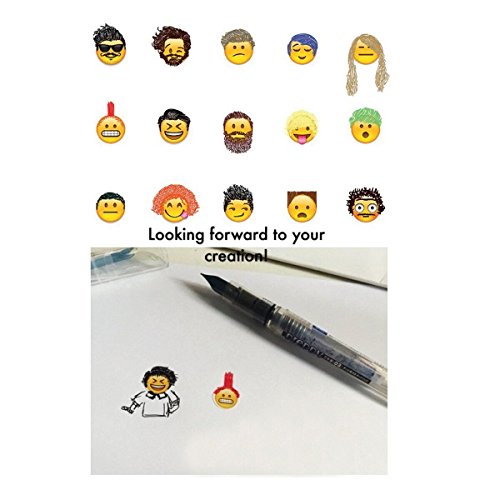 EMOJI Sticker 8 Sheets Emoticon Stickers (2cm) Smiley Face Decorative Funny Faces from Facebook iPhone
