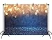 BoTong 7x5ft Blue and Gold Spots Photography Backdrop (Not Glitter) Baby Photo Background Photo Baby Shower Birthday Carnival Party Kids Newborn Children Portrait Photo Studio BT-win0373-7x5FT