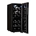 Haier 12-Bottle Dual Zone Curved Door with Smoked Glass Wine Cellar