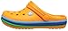 Crocs Unisex-Child Crocband Rainbow Band Clogs, Blazing Orange, 1 Little Kid