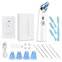 Blackhead Remover Vacuum, YEEGO Blackhead Removal Acne Suction Tool Facial Electric Pore Cleaner Eliminator Device Remover Vacuum Comedone Exfoliating Machine for Men&Women (Blue-with Extra Bonus)