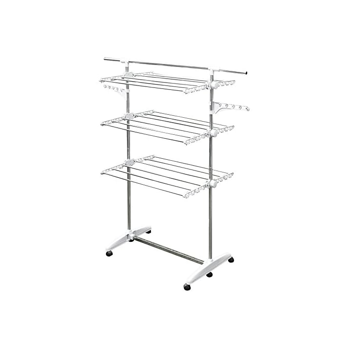 Stainless Drying Clothes Rack Portable Rolling Drying Rack for Laundry Baby Clothes Drying