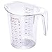 Srenta 2 Quart Plastic Measuring Cup | Unbreakable, Easy-read Measurements | Great for Liquids