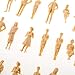 Kingzer 20pcs G Scale Unpainted Model Train People Figures (1:30)