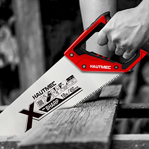 HAUTMEC XSharp 18 in. Universal Hand Saw 7 TPI Universal Cuts Wood