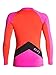 Roxy Junior's XY Long Sleeve Rash Guard, Paradise Pink/Orange/Black, Medium