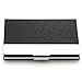 Partstock(TM) Litchi Profile PU Leather & Stainless Steel Business Name Card Holder Wallet Credit Card ID Case/Holder 22 Name Cards Case.(Black)