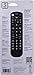 GE Universal Remote Control for Samsung, Vizio, Lg, Sony, Sharp, Roku, Apple TV, TCL, Panasonic, Smart TVs, Streaming Players, Blu-Ray, DVD, 3-Device, Black, 34927