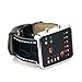 HDE Men's Digital Watch LED Display Binary Code Wristwatch with Croc Leather Band