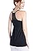 SUIEK Nursing Top Tank Cami Maternity Shirt Sleep Bra for Breastfeeding (Medium, Black+Royal Blue+Burgundy)