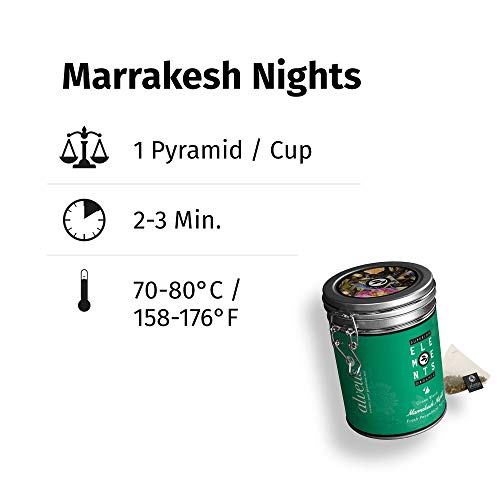 „Marrakesh Nights“ im Beutel (15x3g) Grüner Tee Bio Dose mit Pfefferminze und Minze, Grüntee Teebeutel aromatisch, aber… – Bild 5