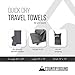 Country Bound 3-Piece Microfiber Travel Towel Set - Light Gray