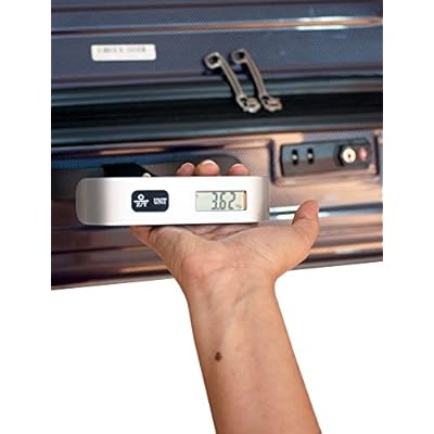 EZ Life Digital Luggage Weighing Scale 50 kg Capacity (Silver)