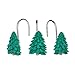FITNATE Shower Curtain Hooks, 12 PCS Anti-Rust Decorative Shower Curtain Hooks for Home, Bathroom, Bedroom, Baby Room, Living Room & More -Christmas tree Woods Pine Tree