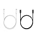 USB C Cable, Tronsmart USB-C to USB-C Cable for ChromeBook Pixel, Google Pixel/Pixel XL, Nexus 5X / 6P, LG G5, HTC 10 and More (3.3 Feet, 1 x Black,1 x White)