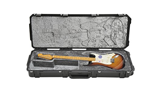 SKB Injection molded Strat/TeleFlight Case - TSA Latches, w/wheels