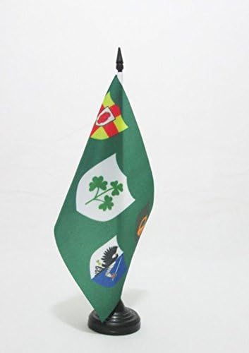 AZ FLAG IRFU Ireland Rugby Table Flag 5'' x 8'', Irish Rugby Football Ireland Office Decoration 100% Polyester 21 x 14 cm
