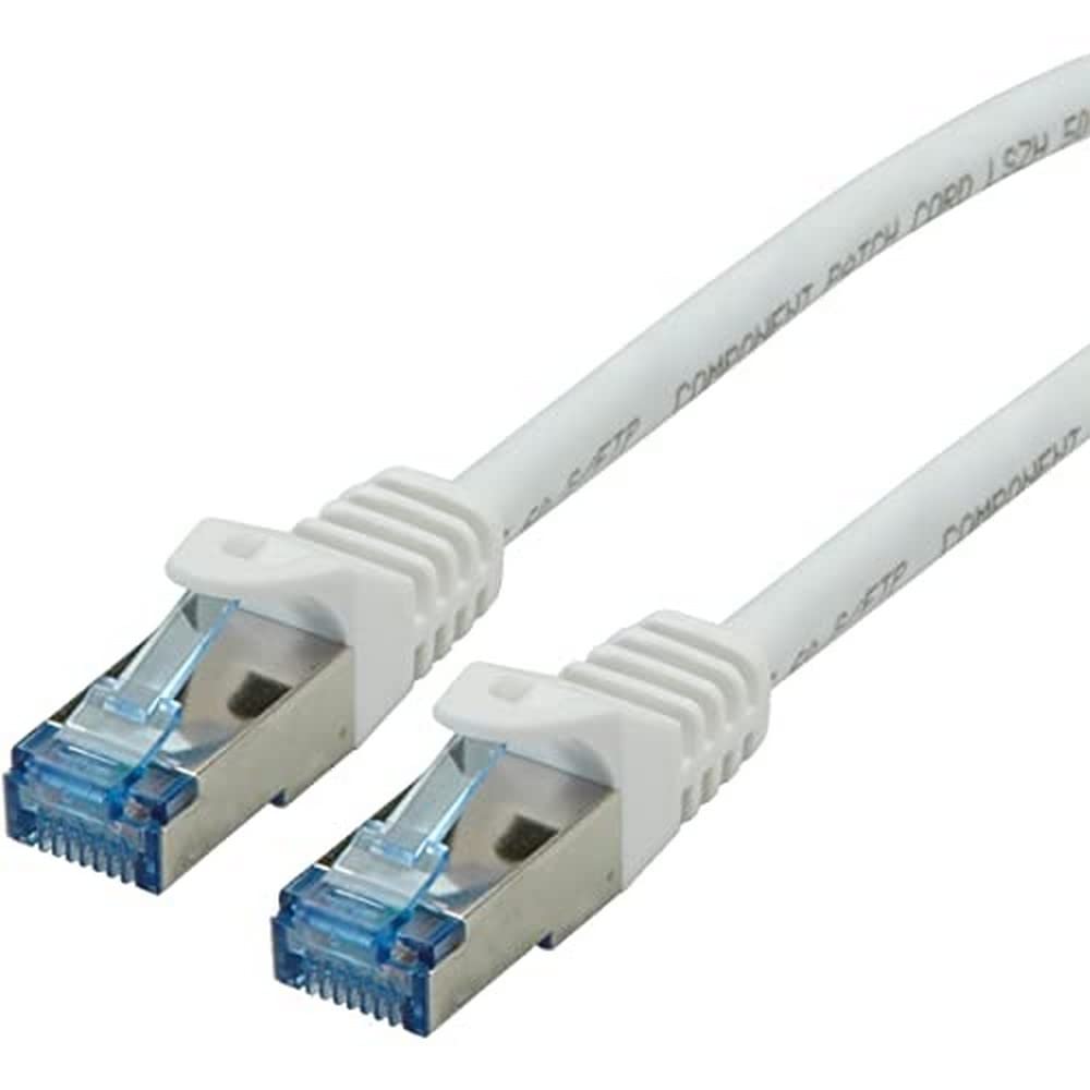 Roline S/Ftp Patch Cable Cat 6A Component Level Lsoh, White, 3 M