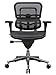 Eurotech Seating Ergohuman Mid Back Mesh Swivel Chair, Black