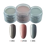 3pcs 28g/Box Multi Colorful Dipping Powder Without Lamp Cure Nails Dip Powder Summer Gel Nail Color Powder Natural Dry (93-100-95)