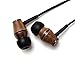 Symphonized XTC Premium Genuine Wood in-Ear Noise-isolating Headphones with Microphone (Black)
