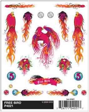 Pinecar Free Bird Dry Transfer