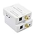 Musou Digital Optical to Coaxial Converter and Coax to Optical Toslink Converter Adapter,Bi-Directional Coax Optical Switch Digital Audio Converter