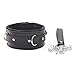 Z-Jeris Punk PU Leather Choker Necklace Goth Collar Chokers Studded Rivets Collar Chokers for Women Accessory (Black)
