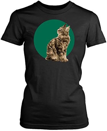 Main Coon Cat Womens Fit T-Shirt. Funny Main Coon Cat Tee. Cool Shirt for Main Coon Cat (2XL)