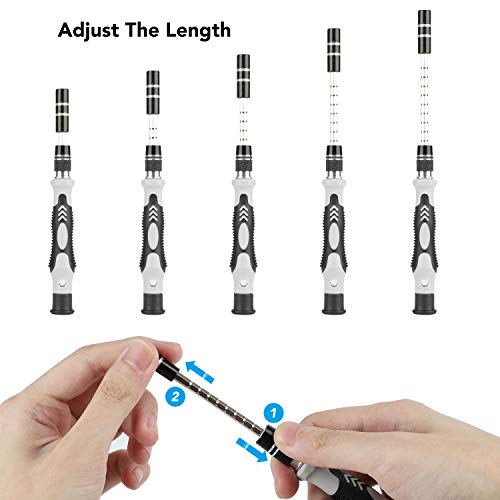 Precision Screwdriver Set, Apsung 122 in 1 Magnetic Screwdriver Bit Set, Multi-function Repair Tool Kit Compatible with iPhone, Computer, PC, Watch, Glasses, Electronics, Mini DIY Hand Work Tools