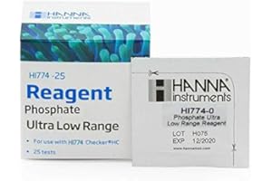 Hanna Instruments HI774-25 Phosphate Ultra Low Range Checker HC Reagents (25 Tests) by wwG Store