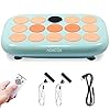 AOKCOS Vibration Plate Exercise Machine, 3D/4D Powerful Motors Oscillation, Full Body Workout Fitness Platform with Loop…