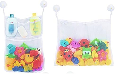 2 Pcs Mesh Bath Toys Organizer, Perfect Net for Bathtub Toys Bathroom Storage, Also Perfect For Wardrobes by YTFan