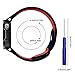 AFUNTA 2PCS Silicone Replacement Band Compatible Garmin Forerunner 235/220/230/620/630/735XT & Garmin Approach S20 S5 S6, Smart Watch Soft Strap Wristband, Red & Black, with 4PCS Screwdrivers