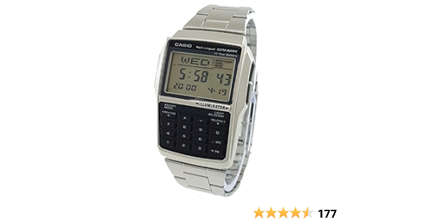 Men's Casio DBC-32D-1A Silver Steel Databank Calculator Watch : CASIO:  Amazon.com.au: Clothing, Shoes \u0026 Accessories